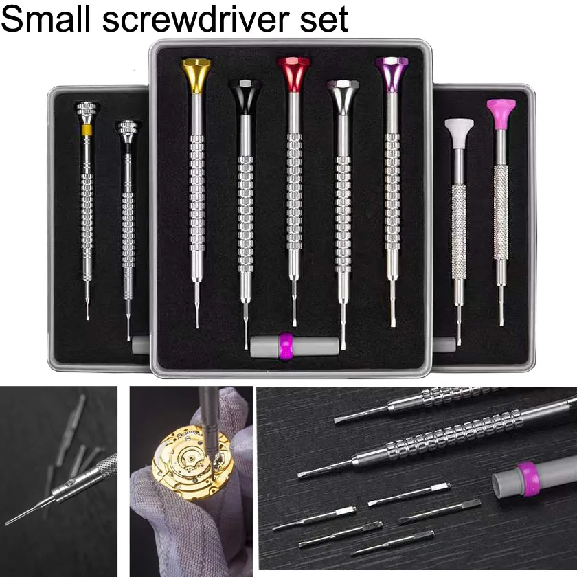 

Watch Tools Parts Mini 5 PCS Flat Straight Screwdriver Set for Watch Repair Tool Kit Band Link Pin Remover Screwdrivers