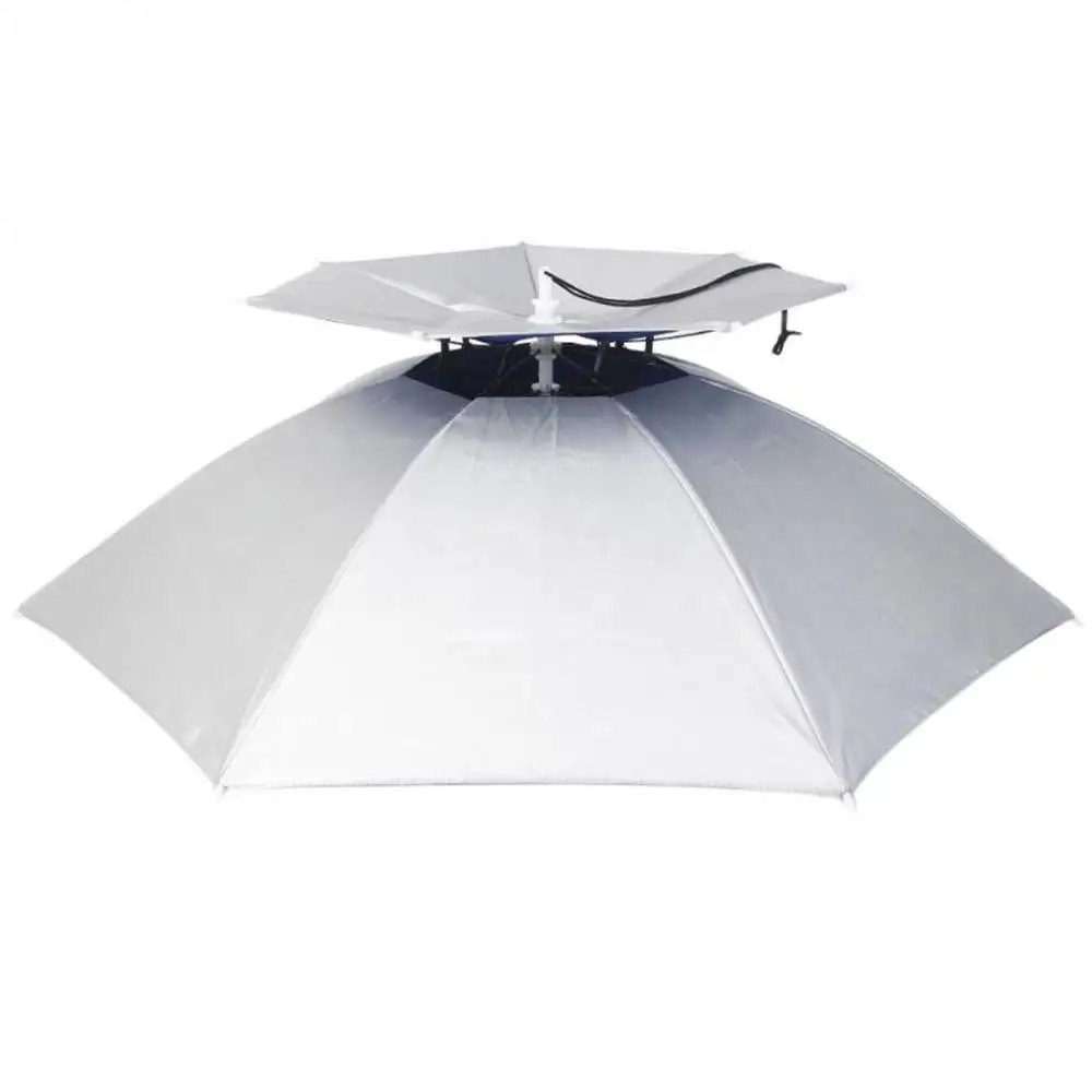 

Fishing Umbrella Hat Army Green Foldable Outdoor Pesca Sun Shade Waterproof Camping Fishing Headwear Cap Beach Head Hats