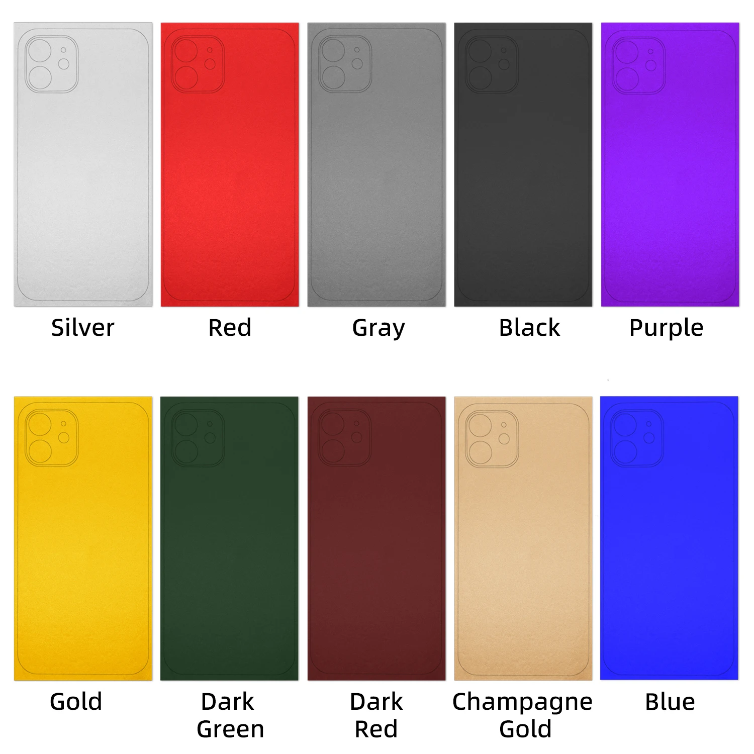 Задняя крышка Защитная Наклейка совместимая с iPhone 11 12 13 14 Pro Max Mini Plus - купить по