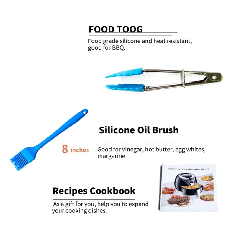 

17 Pieces Accessories for Instant Pot Compatible for 3.5 QT-6.5 QT Air Fryer