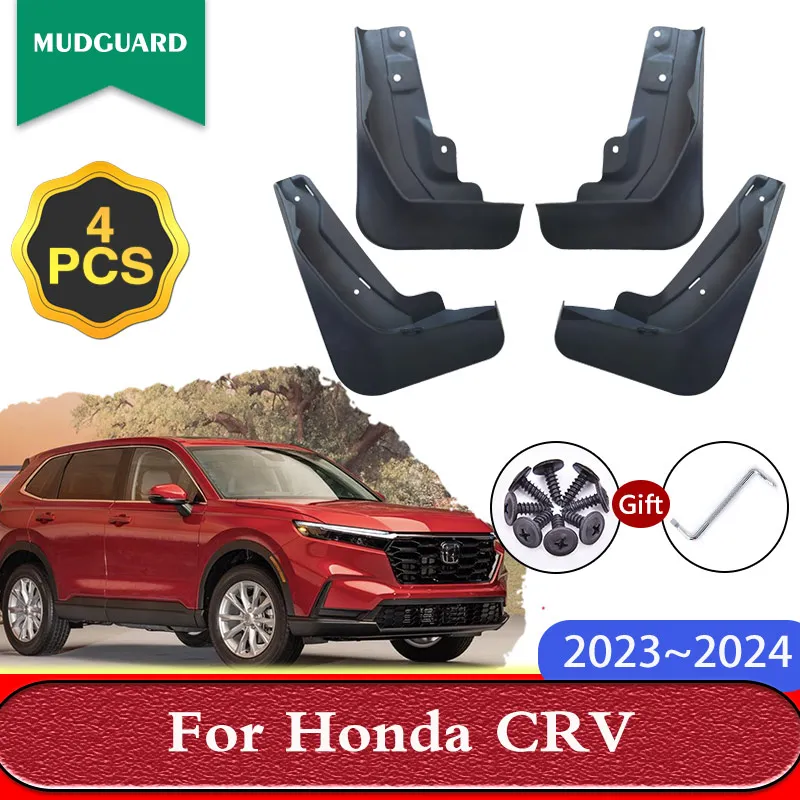 

for Honda CRV CR V CR-V RS 2023 2024 Car Mudflaps Splash Guards Mud Flaps Fender Front Rear Wheels Mudguards Accessories Gadget