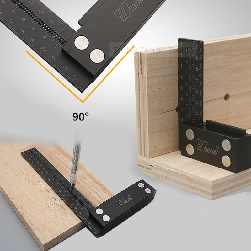 L-образная линейка для деревообработки мм/дюйм