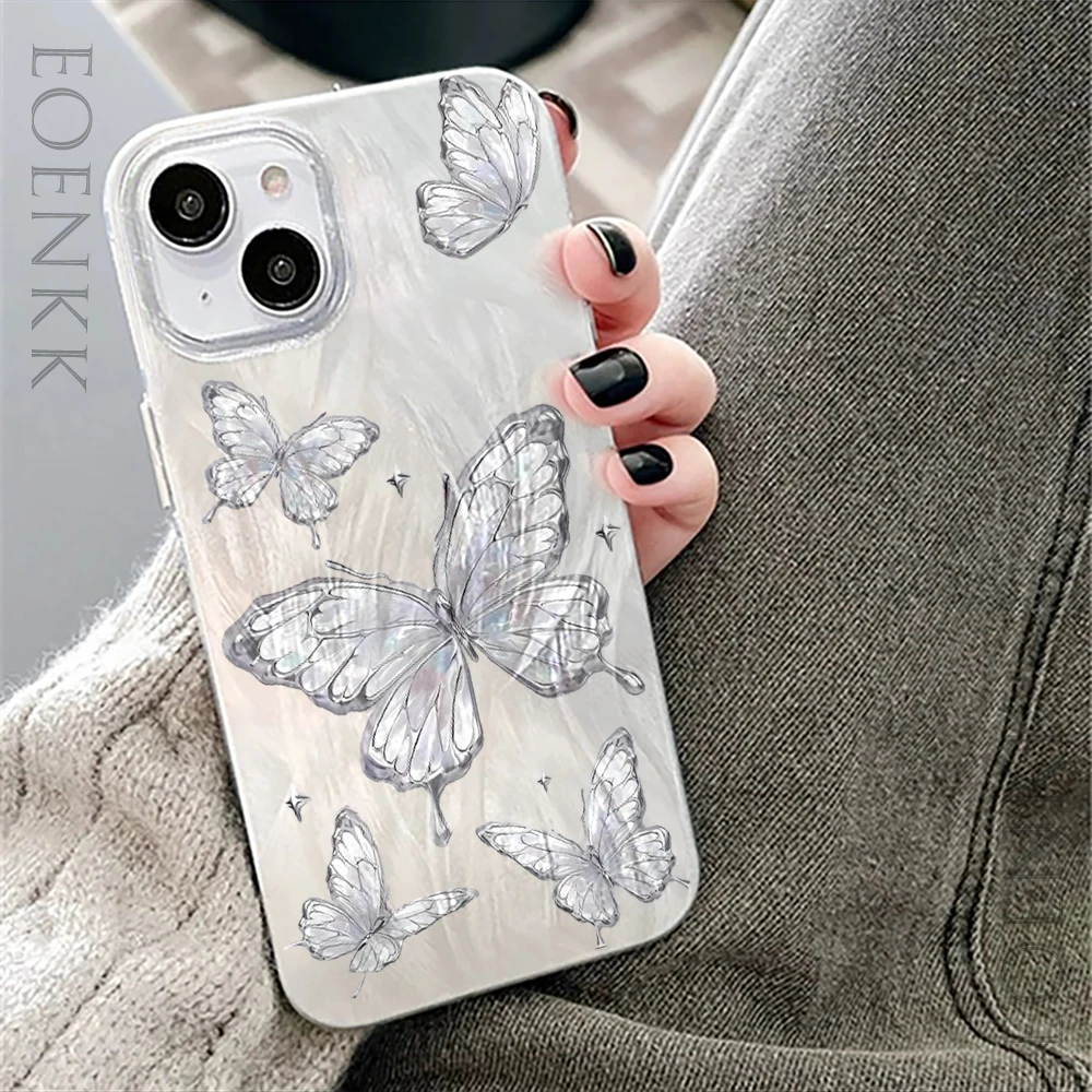 Чехол для Телефона iPhone 16 13 15 11 14 12 Pro Max XS X XR 7 8 Plus SE2022 простой мягкий чехол с принтом