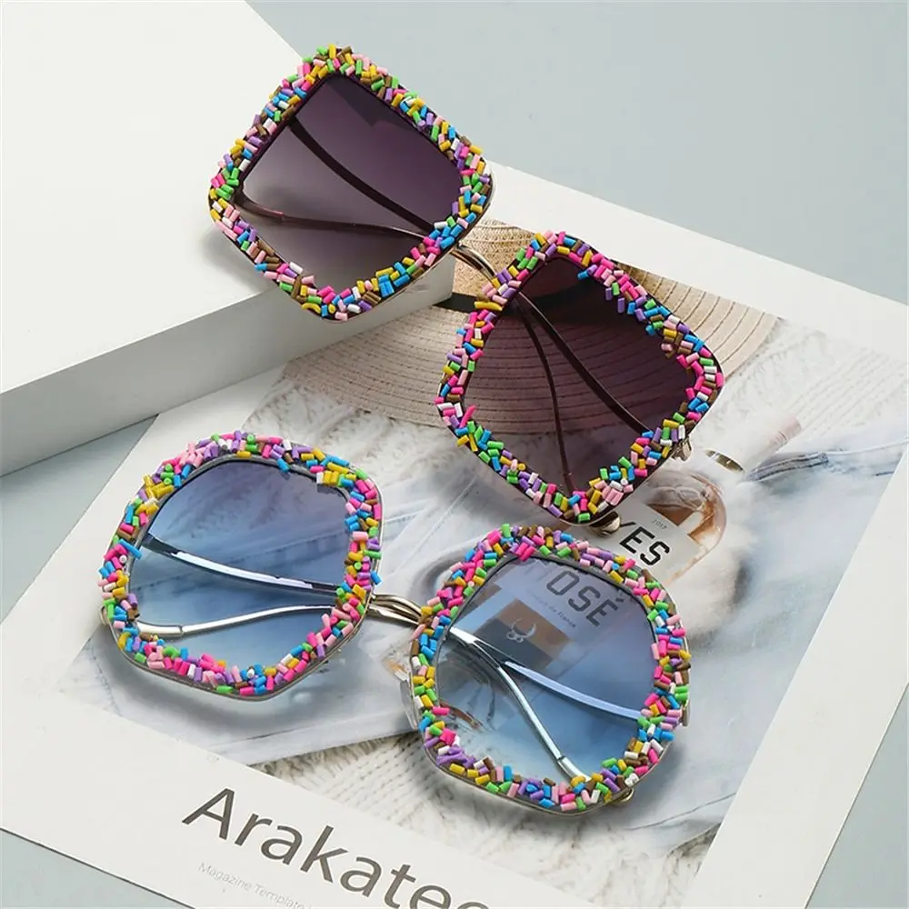 

Красочные Солнцезащитные очки в стиле стимпанк Ретро UV400, солнцезащитные очки в эстетике панк, оттенки для фото, реквизит, принадлежности