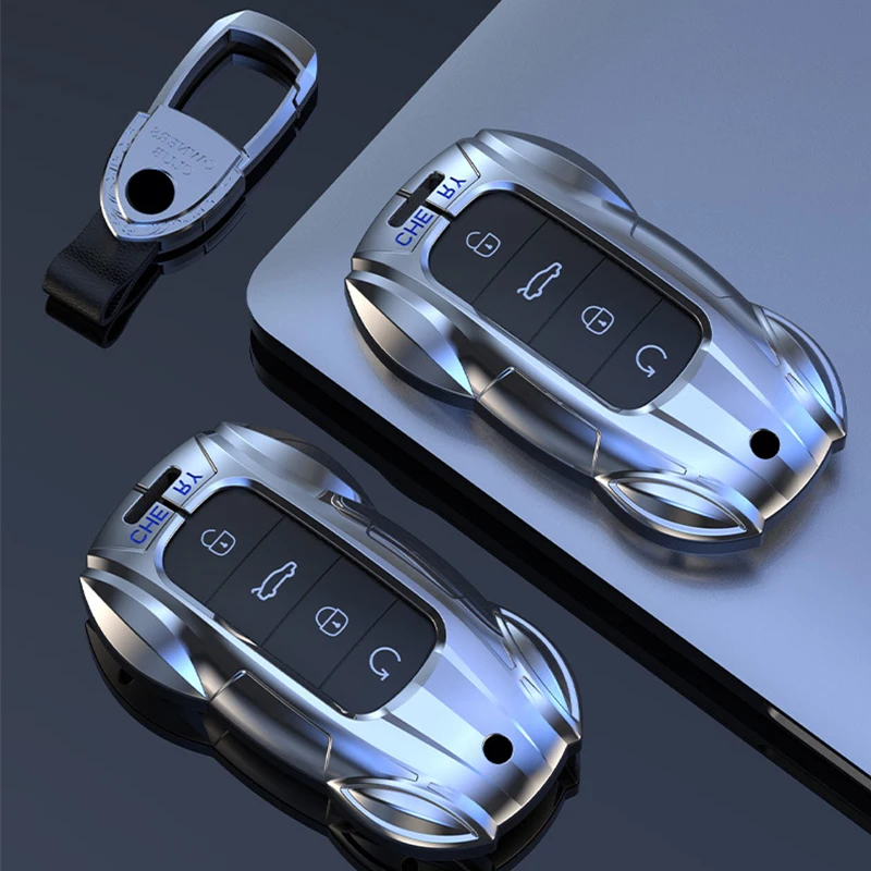 

Fashion Zinc Alloy Car Key Case Cover Shell for 2021 2022 Chery Tiggo 7 Pro Tiggo 7 Plus Tiggo 8 Pro Tiggo 8 Plus Arrizo 5 Plus