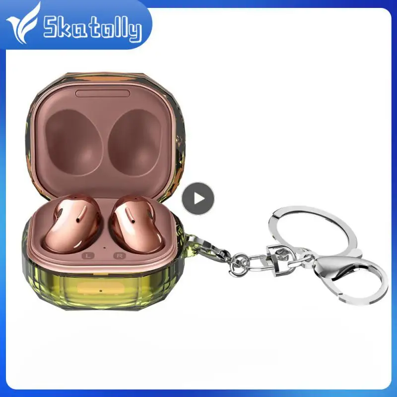 

Anti-scratches Headset Case Protective Cover Transparent Clear Earphone Case Fashion 3d Case High-quality With Keychain Pc