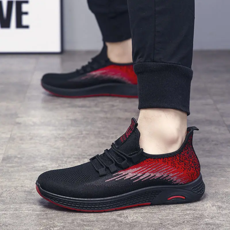 Дышащие плетеные туфли для весны и лета Новинка Мужская обувь устойчивая к