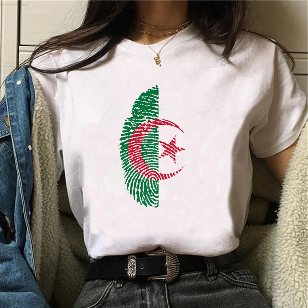 

Algeria top women streetwear graphic manga tshirt female streetwear Japanese clothing