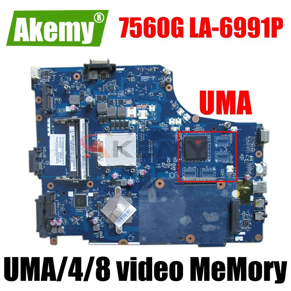 

Материнская плата MBRQF02001 P7YE5 для ноутбука Acer Aspire 7560 7560G материнская плата