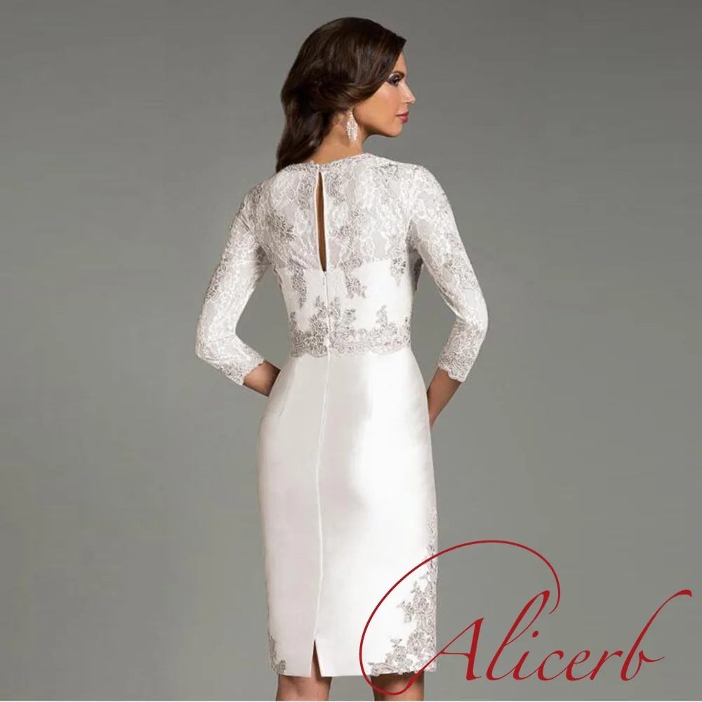 "2020 Classic Ivory Mother of the Bride Dresses Elegant Knee Length