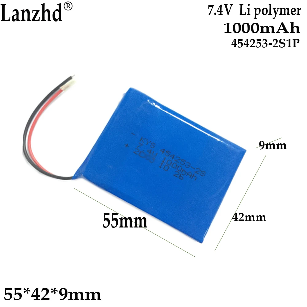 Литий-полимерный аккумулятор Lanzhd 454253-2S 1000 мАч 7 4 В