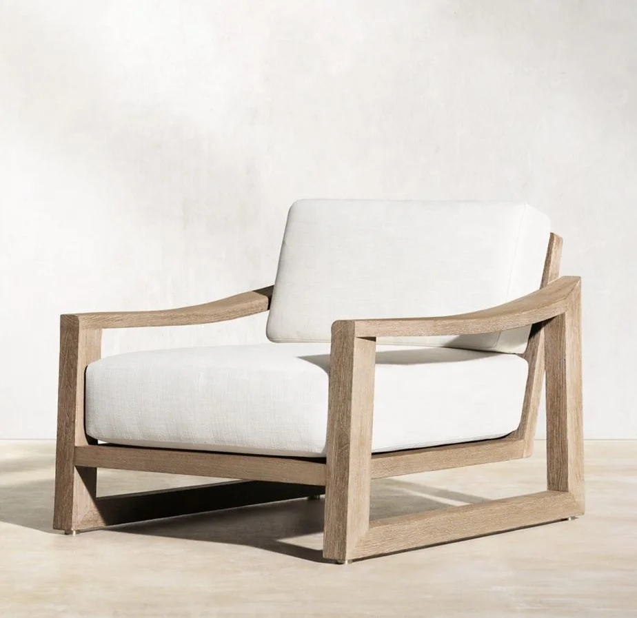 

Outdoor garden sofa sets teak wood club chair lounge chair furniture