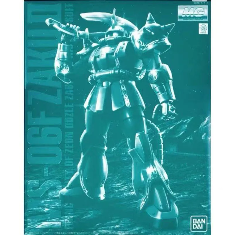 Фото Bandai оригинальная MG ZakuII Dozle Zabi Custom MS-06F 1/100 аниме фигурка в сборе модель игрушки подарки для детей GUNDAM №2