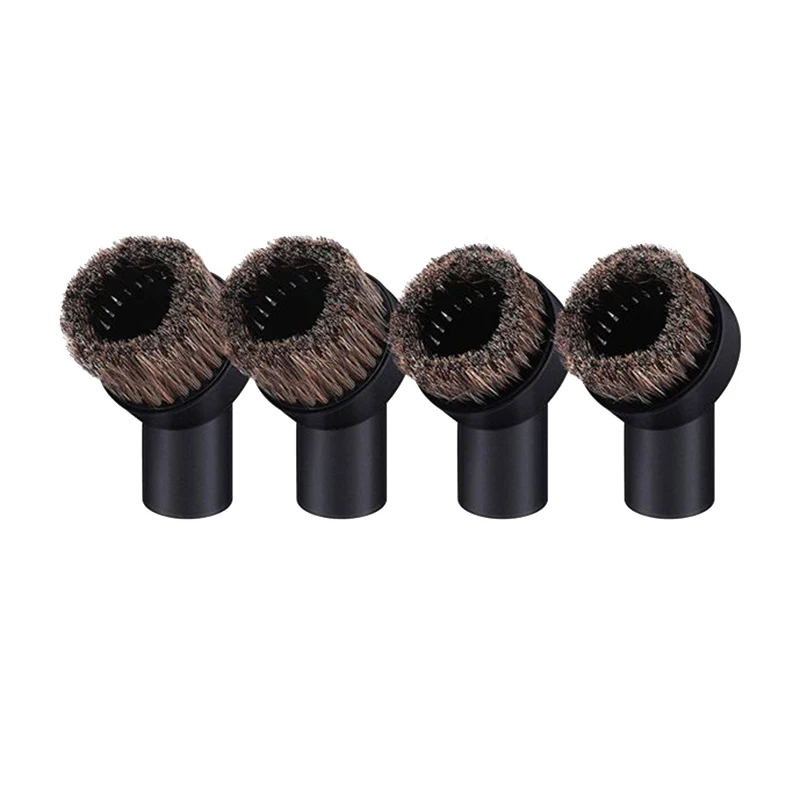 

4 Pcs Horsehair Bristle Vacuum Cleaner Round Dusting Brush Replacement,Cleaning Tools,Inner Dia 32Mm,25Mm&36Mm Bristles