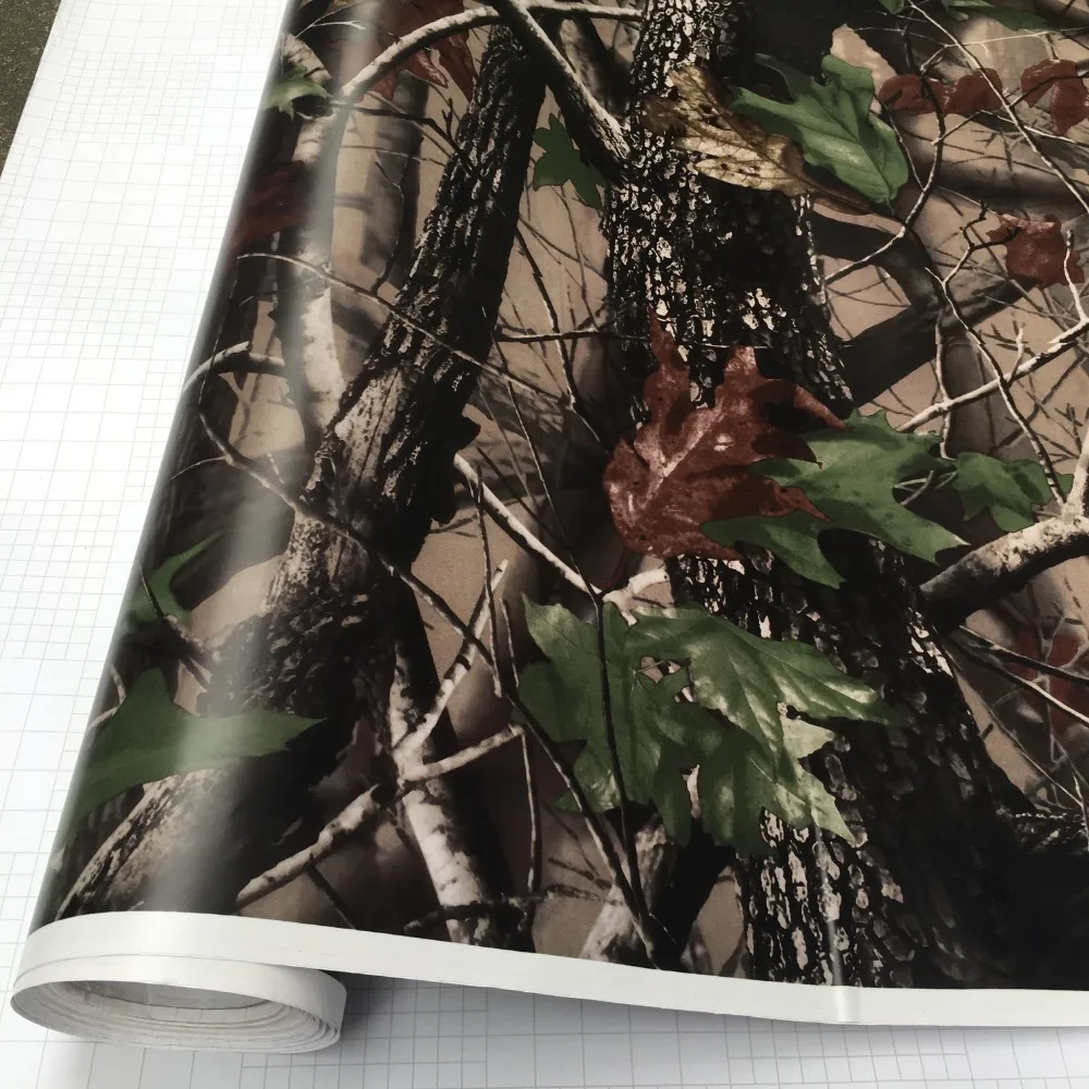 50*200 см камуфляжная наклейка для автомобиля настоящее камуфляжное дерево