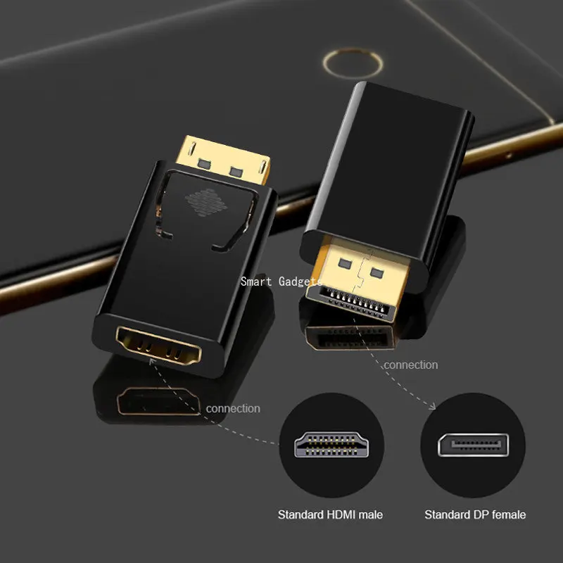 Переходник DP в HDMI-совместимый с Max Display port конвертер кабеля штырь-гнездо адаптер