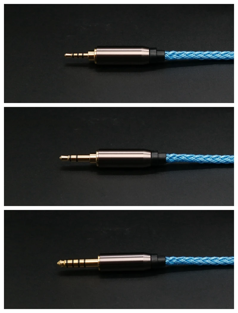 Tanie IvipQ 16 Rdzeń Posrebrzany Kabel Kabel Do Słuchawek 2.5mm 3.5mm 4.4mm Wtyczka QDC TFZ MMCX 2 PIN Dla ZS10 PRO C12 BL03 KZ C16 ST10