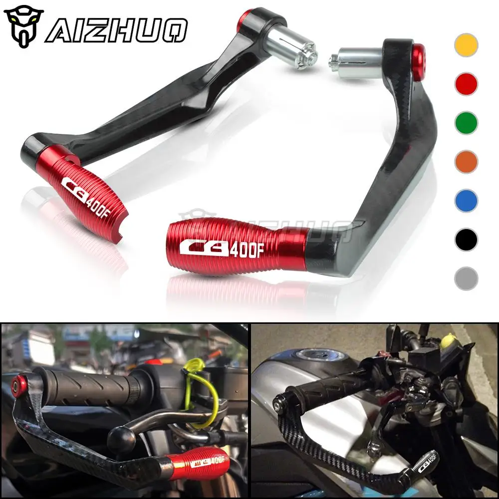 

For Honda CB400F CB400 F 7/8" 22mm Motorcycle Lever Guard Universal Handlebar Grips Brake Clutch Levers Protect 1998-2018 2019