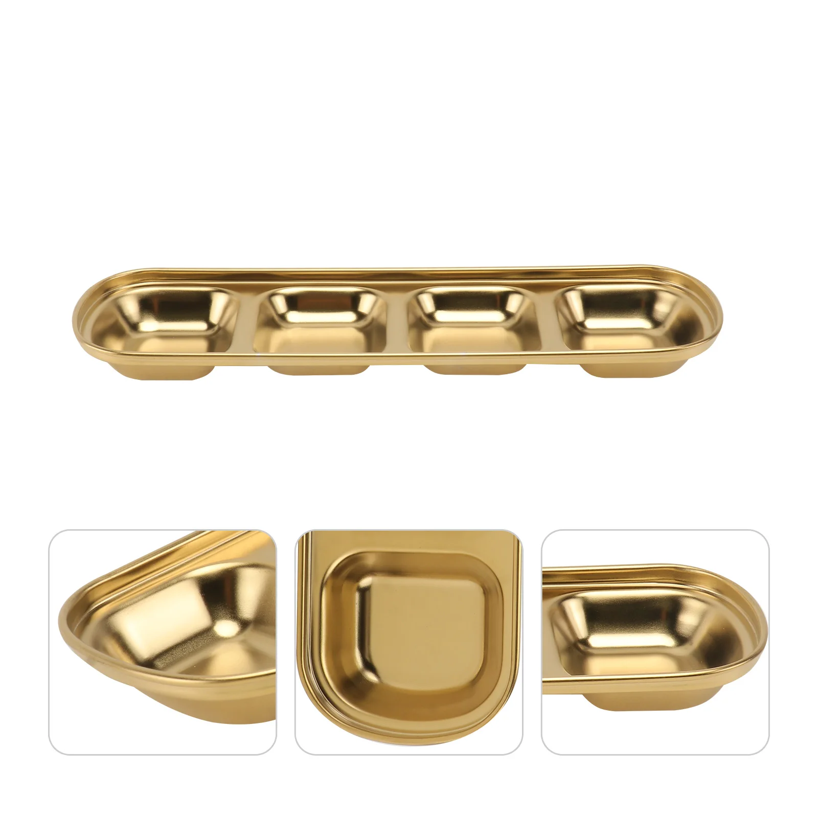 

1Pc Stainless Steel Restaurant Seasoning Dish Tasting Dishes Soy Sauce Bowl Flavor Dishes Vinegar Dish Metal Dip Bowls