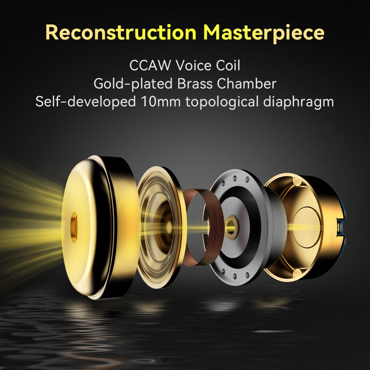 ROSESELSA проводные наушники-вкладыши с катушкой одностороннего действия