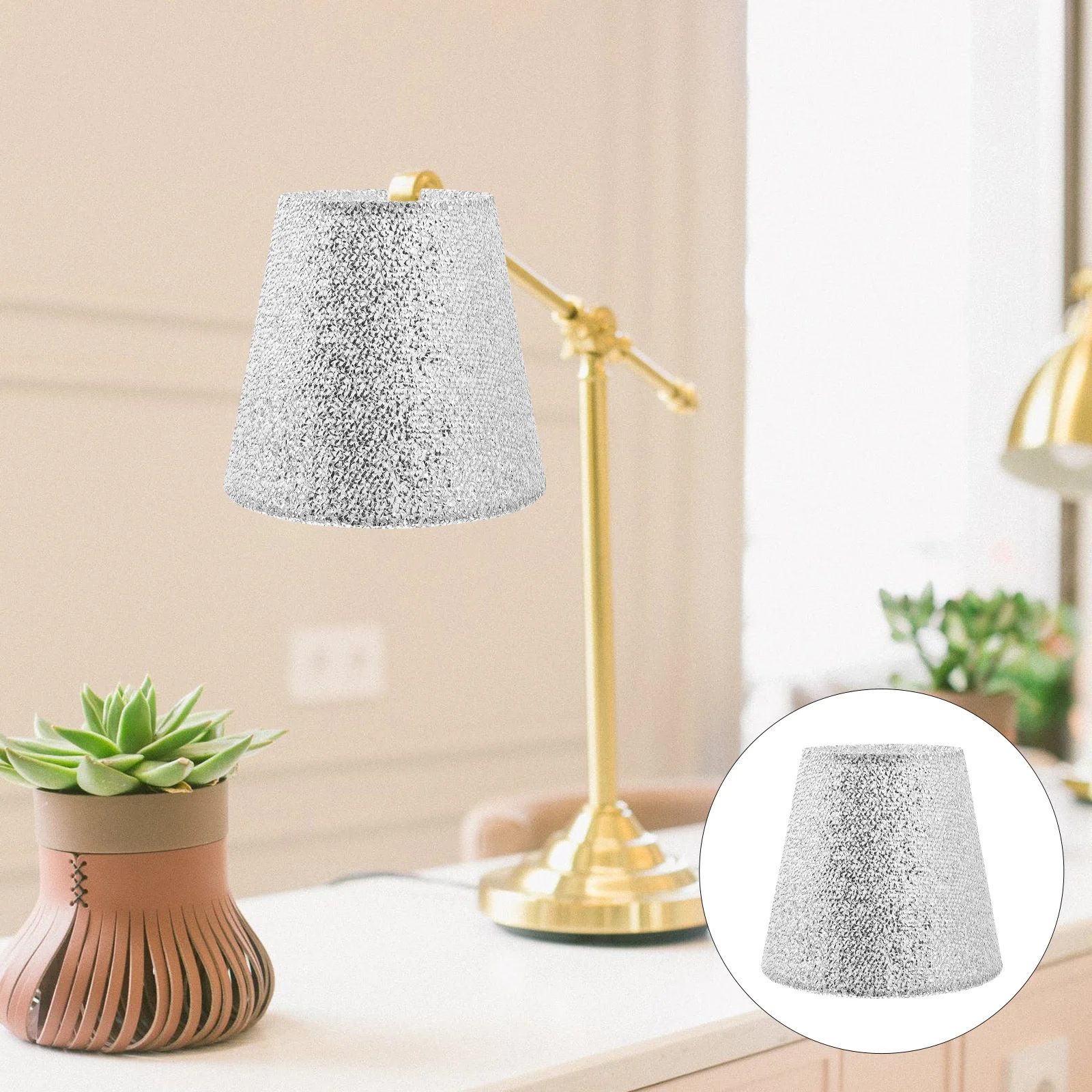 

2 Pcs Lampshade Vintage Table Lamp Light Bulb Shade Table Lamp Fabric Cover Rural Modern Bulb Lamp Cover Cloth Fabric Drum Shade