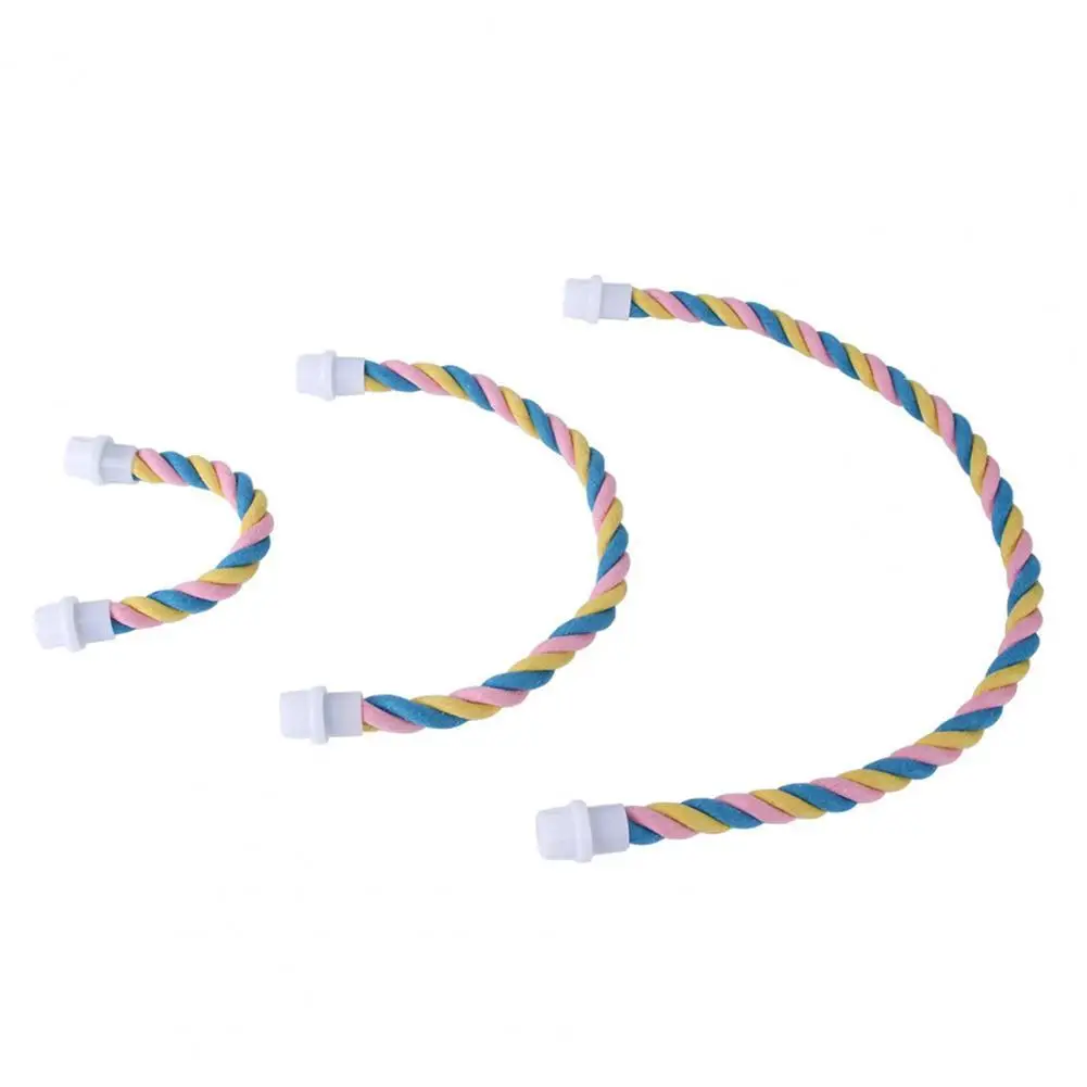 

U-shaped Eco-friendly Bird Hanging Braided Chew Rope Durable Parrot Stand Creative for Cockatiel