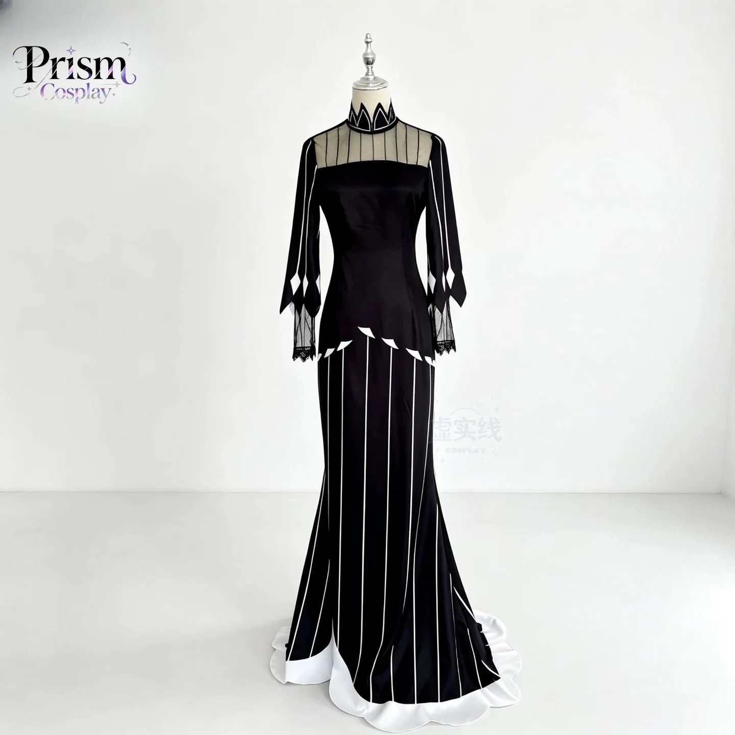 Фото Костюм для косплея Zero Echidna Greed Witch, черное платье русалки с длинными рукавами из кружева, полный комплект для женщин, наряд для Comic-Con и Хэллоуина. №4