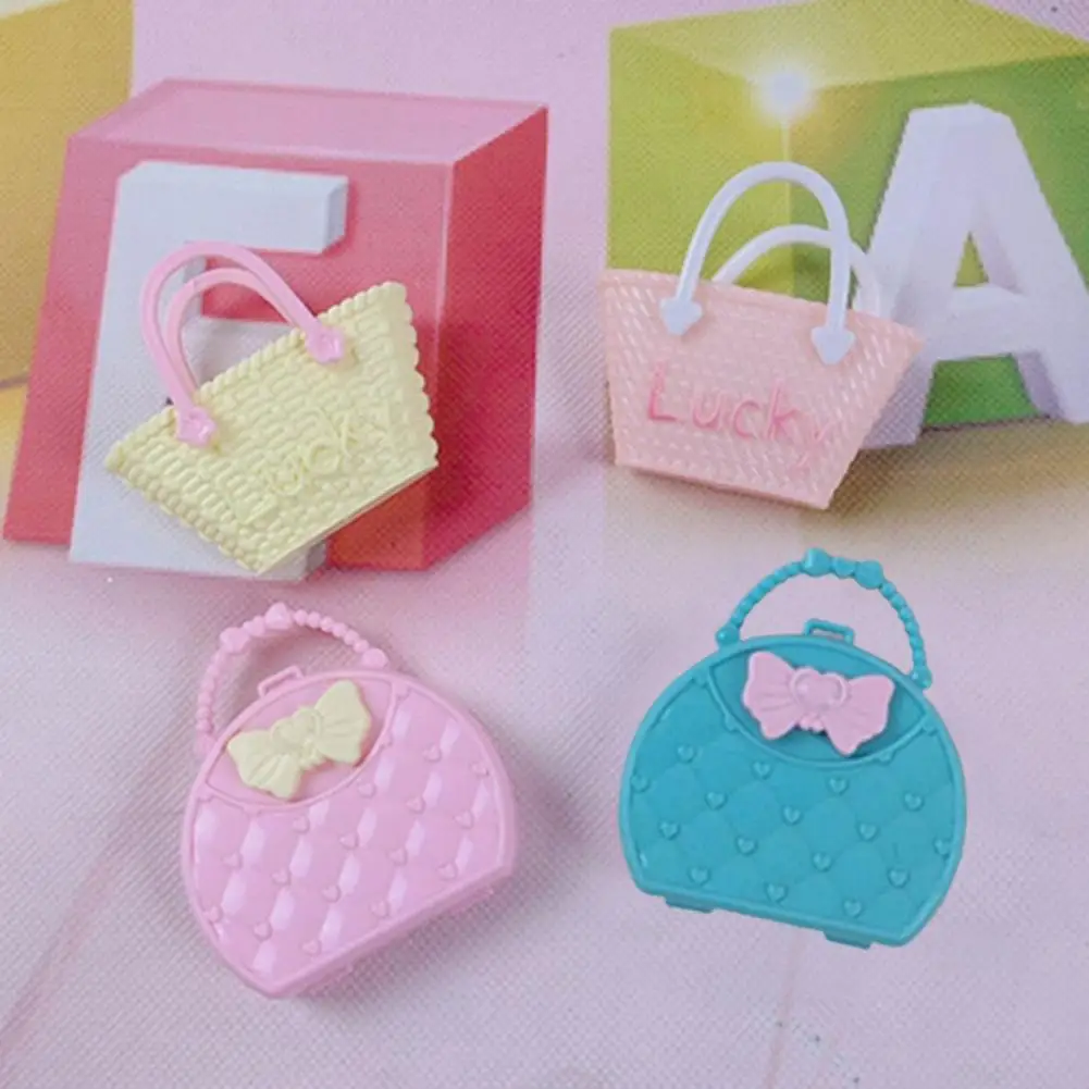 

3Pcs Doll Bag Accessories Mini Cute Colorized Fashion Mix Styles Doll Bag Toy for DIY