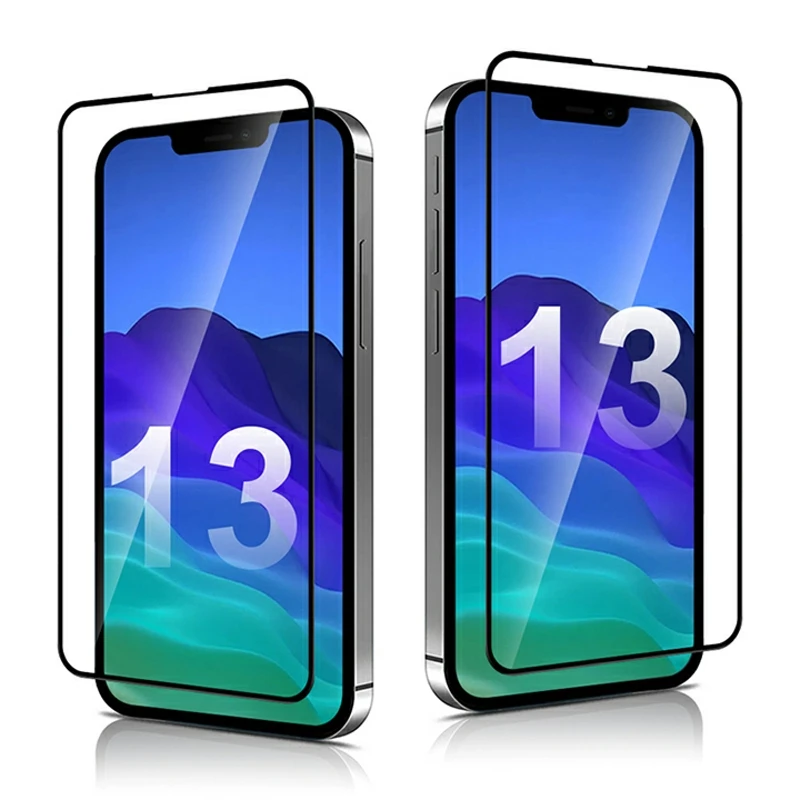 3PCS For iPhone 13 Mini Pro Max Screen Protector Front Tempered Glass Film on XR iP 8 7 Plus Full Cover iP13 | Мобильные телефоны и