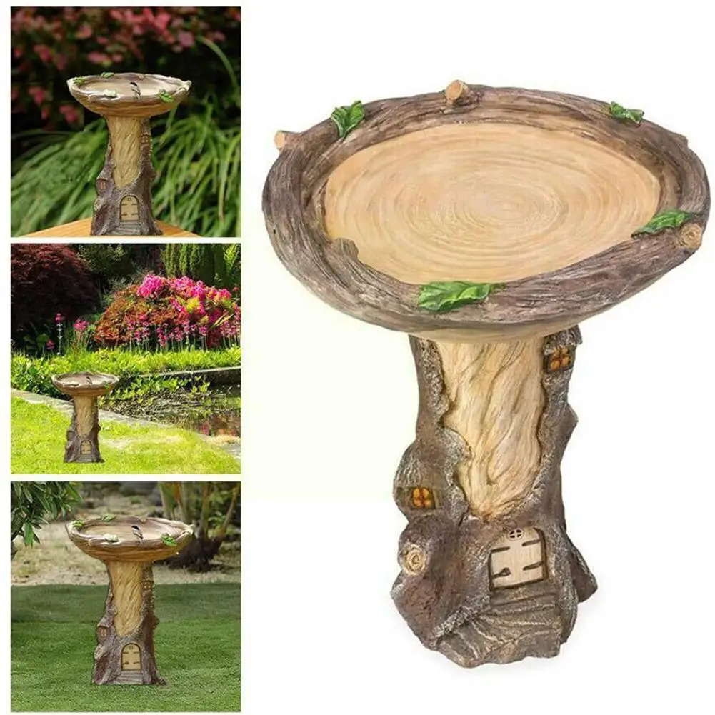 

Resin Raccoon Birdbath Polyresin Antique Garden Bird Bath For Home Garden Yard Garden Decoration Outdoor Gardening Yard Dec N2C4