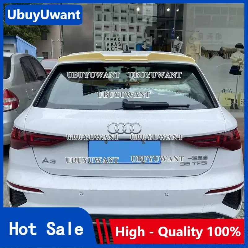 

For Audi Newest A3 HACTBACK 2019-2023 High Quality ABS Material Glossy Black Rear Spoiler Wing Trunk Lid Cover Car Styling