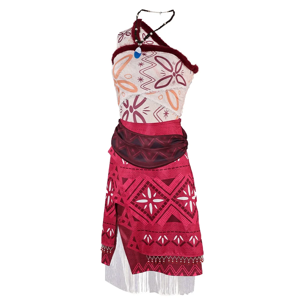 Женский Моана Косплей Топ Юбка Костюм Хэллоуин Карнавал Вечеринка Аниме Фильм