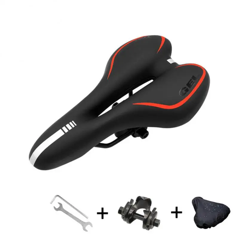 

Breathable Bicycle Saddle Set Mountain Bike Seat Cushion Comfortable Silicone Seat Cushion Bicycle Seat Bag Cycling Equipment