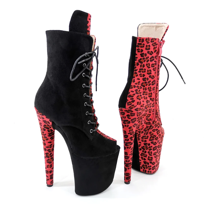 Leecabe 20cm/8inches Suede  upper Fashion  High Heel platform   Pole Dancing boots