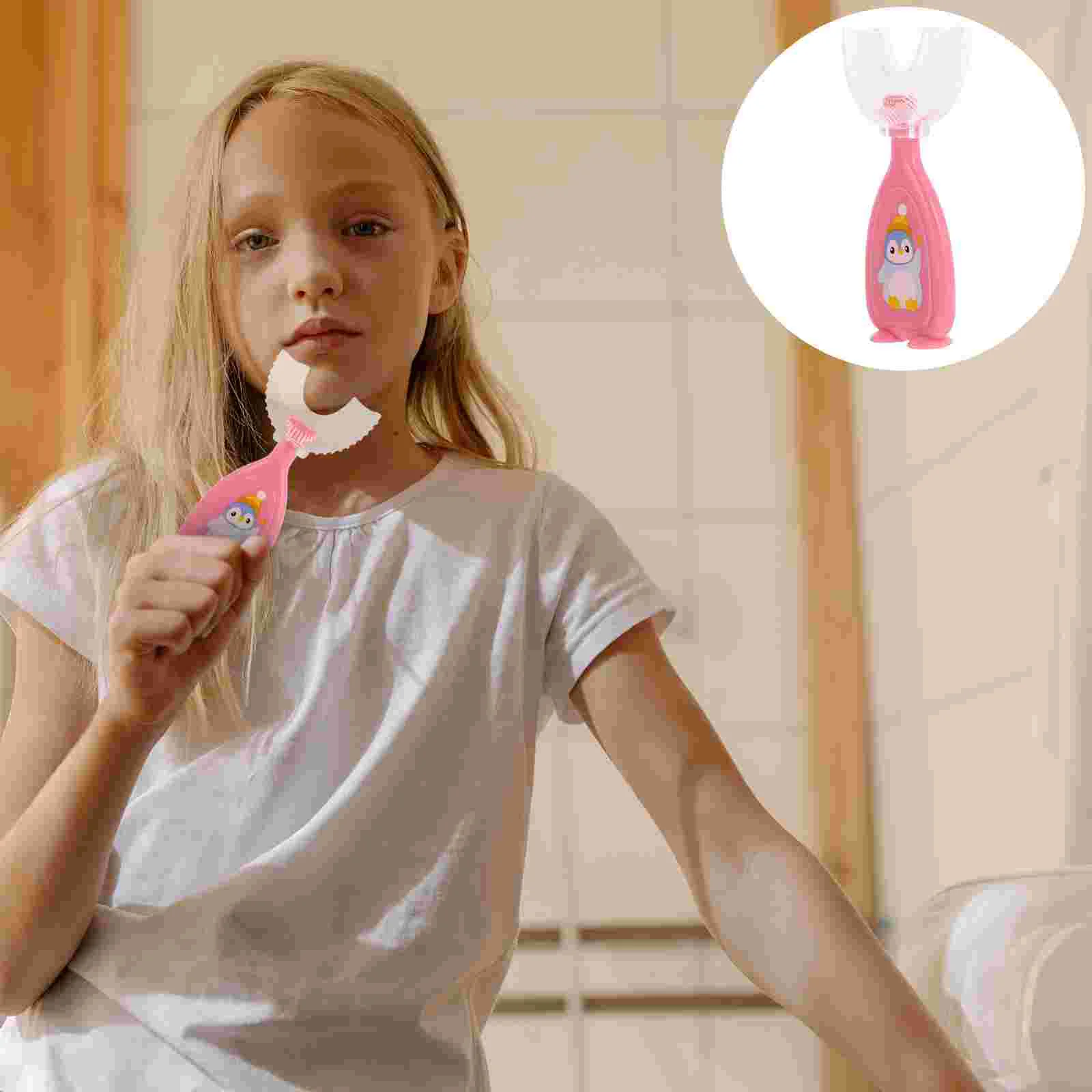 

1pc Delicate U-Shape Kids Toothbrushes Comfortable Handheld Cartoon Tooth Brush