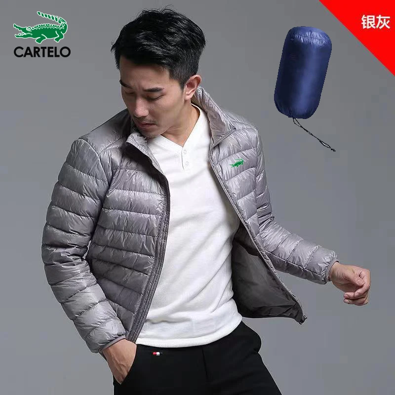 CARTELO Four Seasons Men's ultra-light Foldable Jacket Waterproof windproof Breathable coat Large size men's hoodie jacket