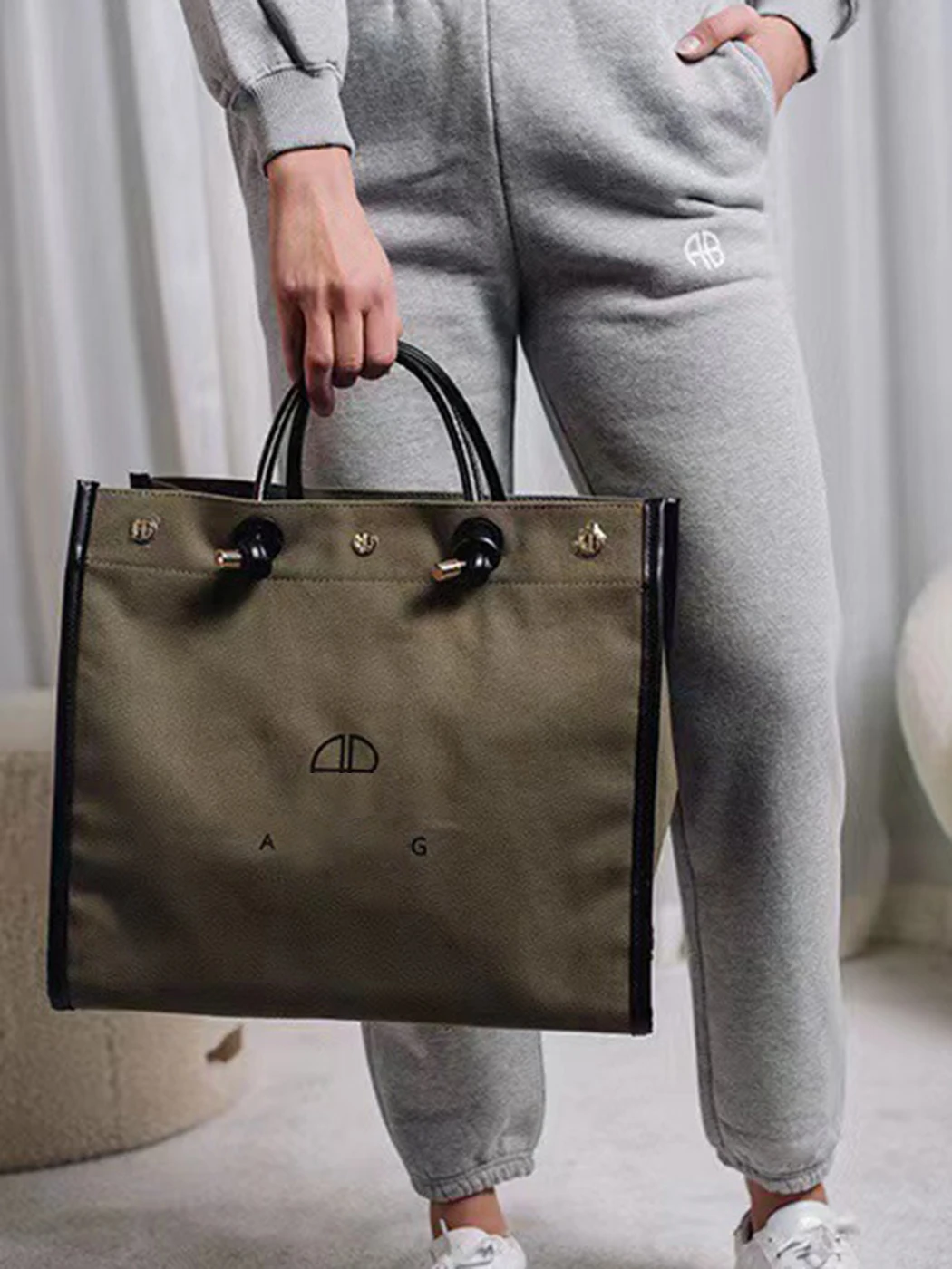 

Letter Print Canvas Tote Handbag Woman High Capacity Foldable Shopping Bag Femme Casual Vintage Classic Beach Shoulder Bag 2022