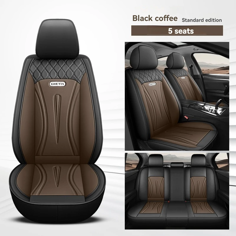 

Универсальные кожаные чехлы на сиденья для Renault Sandero Stepway, Megane, Clio, KOLEO Duster