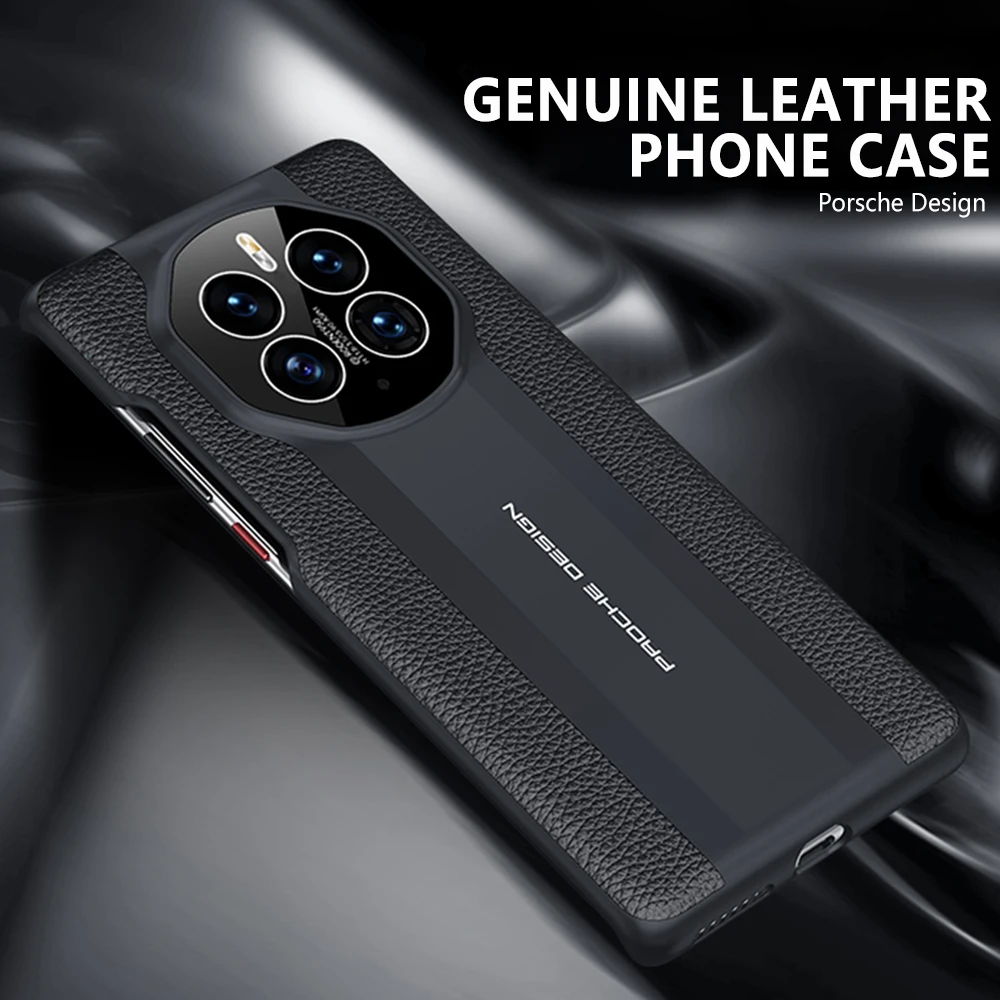 Mate 50E Genuine Leather Phone Case for Huawei Mate 50 Pro Luxury 100% Natural leather Protection Cover For Mate50 Capa