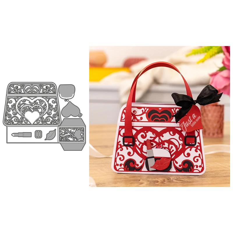

Handbag Metal Cutting Dies for Scrapbooking Handmade Tools Mold Cut Stencil New 2022 DIY Card Make Mould Model Craft Decoration
