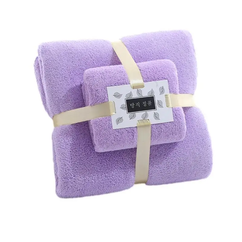 

Ultra Soft Towel Set Bathroom Towels Coral Hand Towels Bath Towels For Bathroom Absorbent Towels For Coral Fleece Thicken