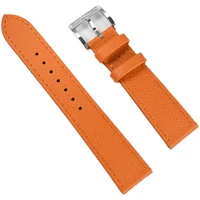 watch strap palm grain leather strap 20mm straight pin buckle vegetable tanned leather genuine leather