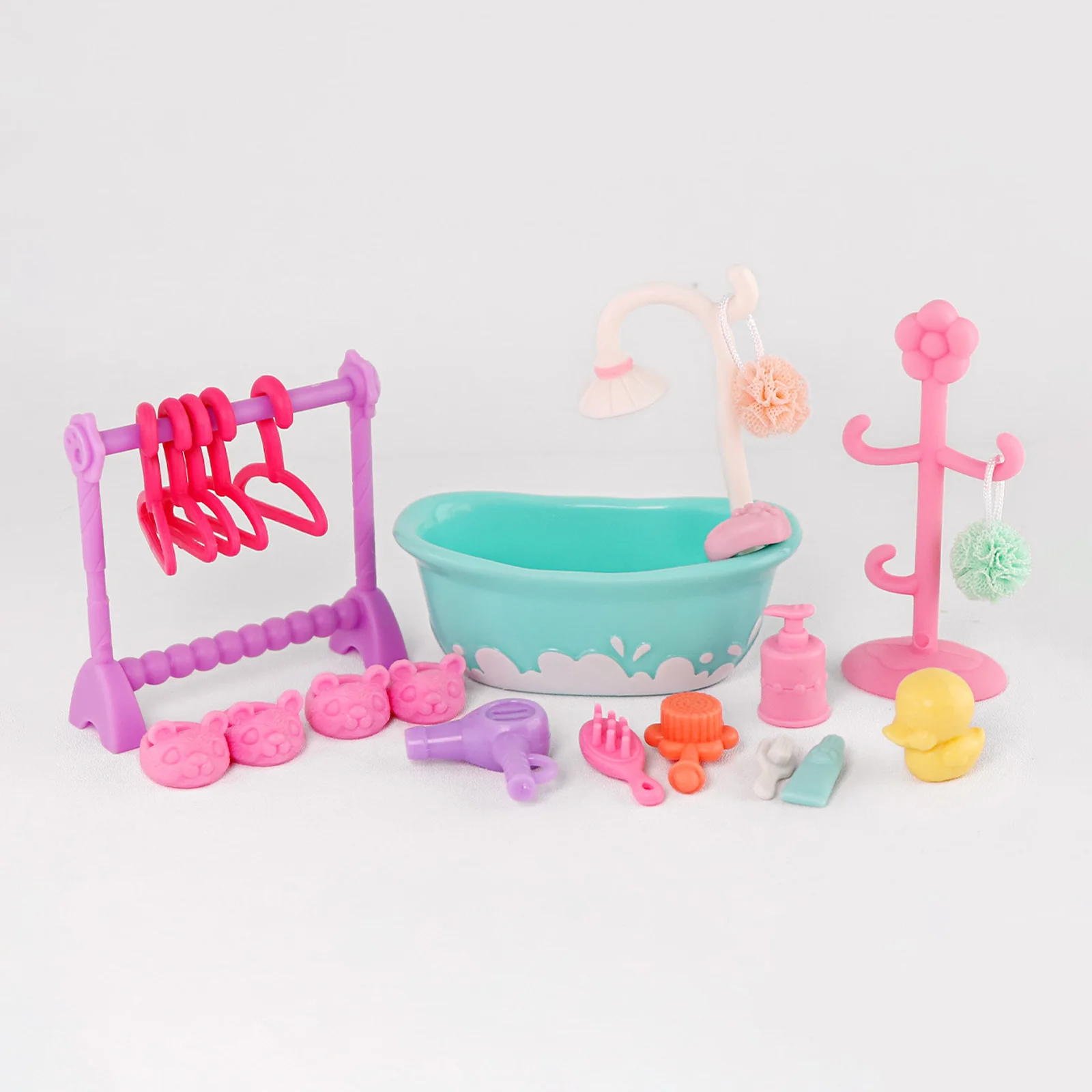 Фото Набор для купания и сушилка для фигурок животных Minilpsshop Pet Shop (аксессуары для LPS) №1