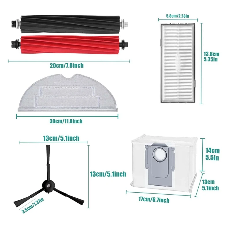 Сменные детали для пылесоса Xiaomi Roborock S8 PLUS + Pro