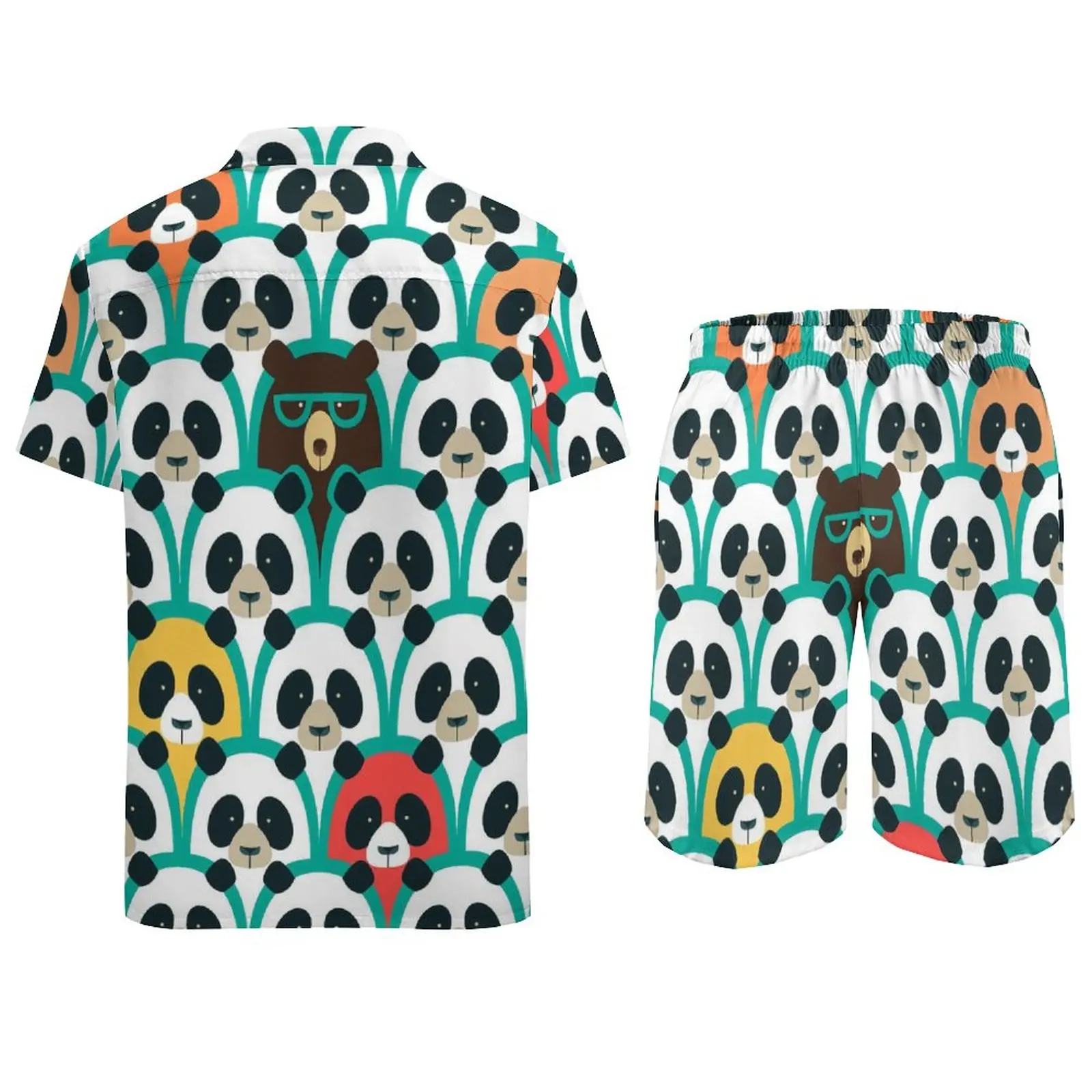 Мужские комплекты в стиле поп-арт с пандой крутой женский пляжный комплект