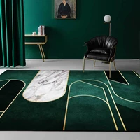 bubble kiss modern home decor carpet dark green geometric pattern bedroom rug nordic style balcony bedside carpet non slip mat