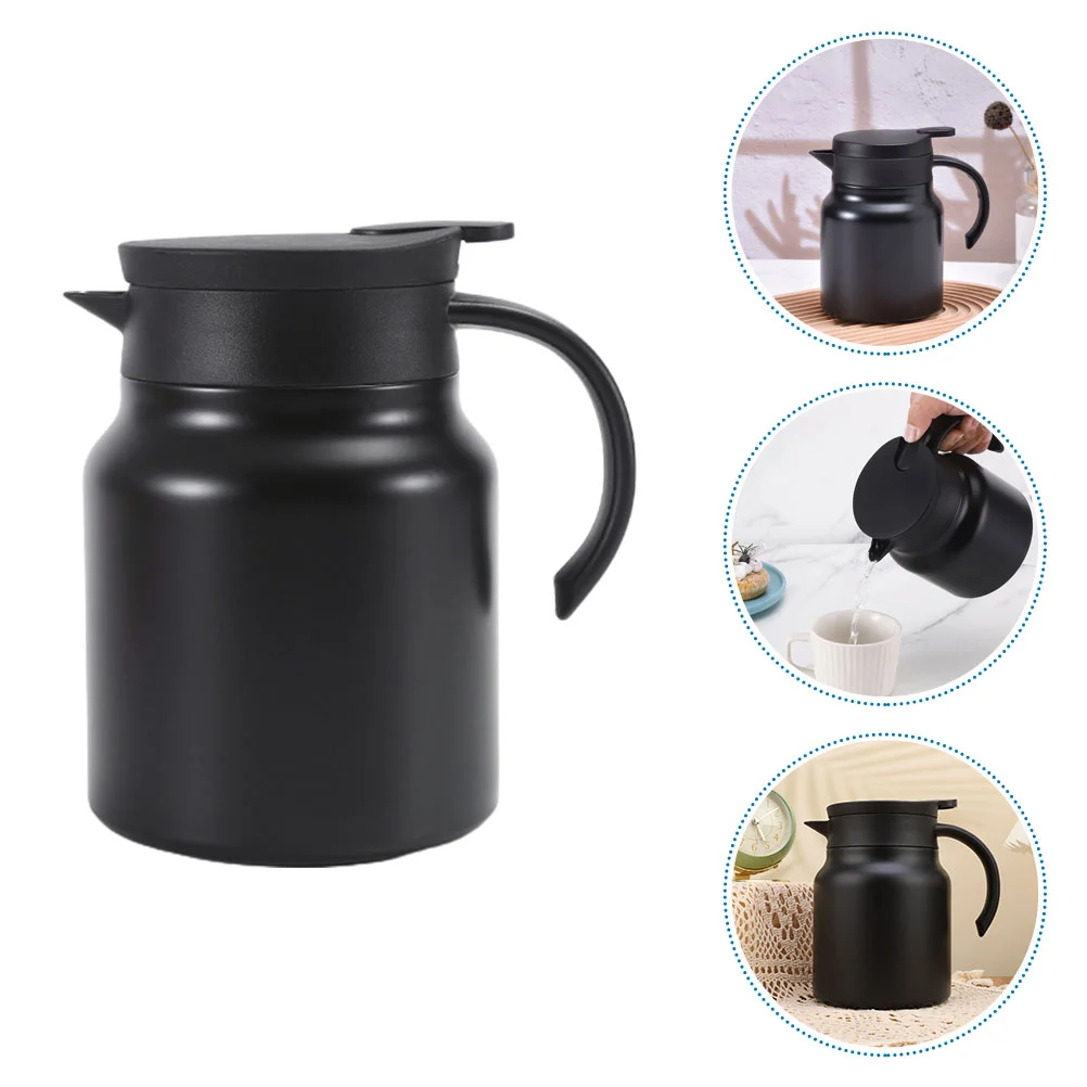 

Simple Water Bottles Camping Jug Home Insulated Hot Drinks Mini Kettle Handheld Handle Thermal