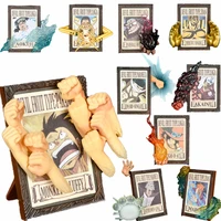 anime one piece 3d decorative paintings with frames luffy ace action figures model bedroom desk stand decorate frame toys gift