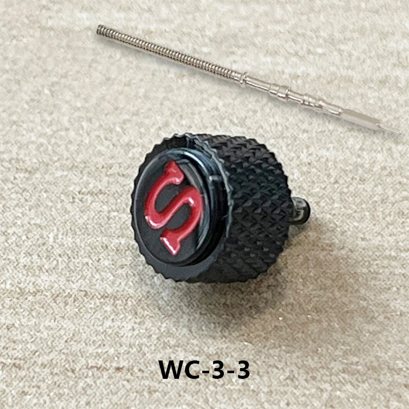 Watch Crown7mm compatible with 7S26/NH35/NH36/NH35a/NH36a/NE5/4R36/6R15 movements Fit SKX007/SKX009 Stainless Steel S Logo Crown
