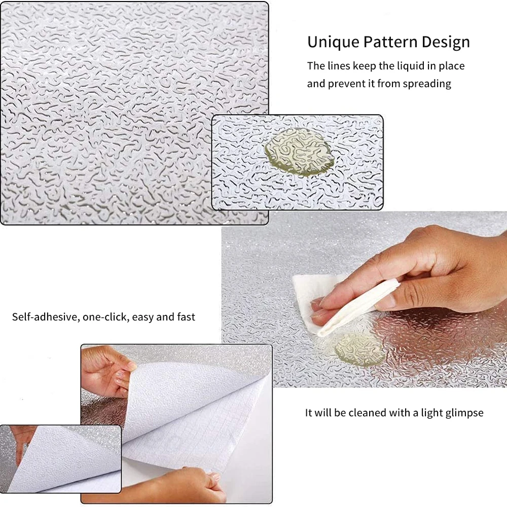 multi kitchen oil proof sticker self adhesive wallpaper waterproof anti fouling aluminum foil stove cabinet drawer sticker free global shipping
